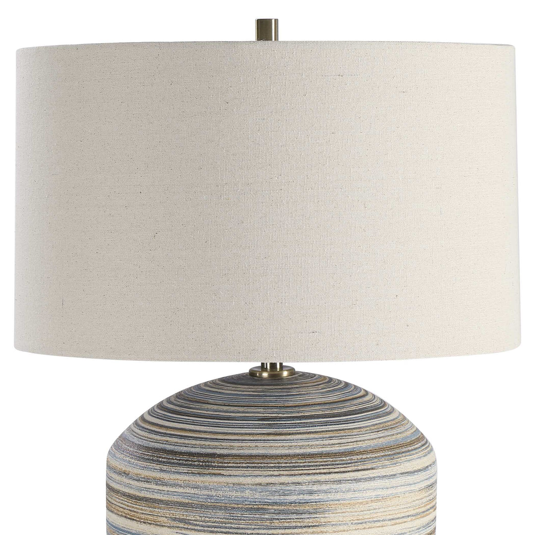 American Home Furniture Uttermost Prospect Striped Accent Lamp