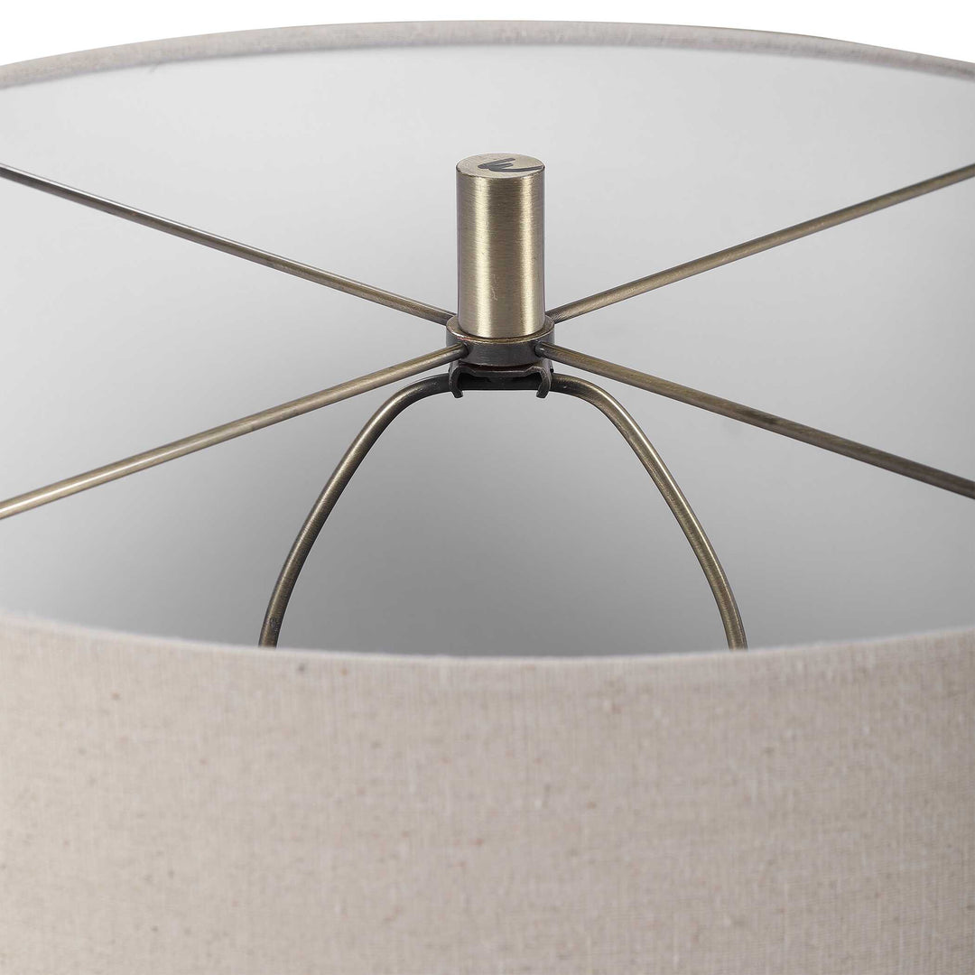 American Home Furniture Uttermost Prospect Striped Accent Lamp