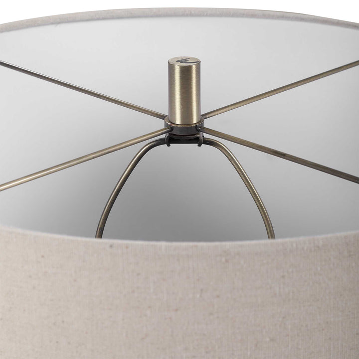 American Home Furniture Uttermost Prospect Striped Accent Lamp