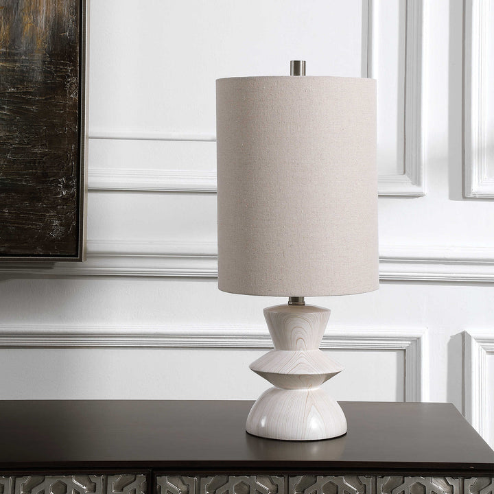 American Home Furniture Uttermost Stevens Bleached Wood Buffet Lamp