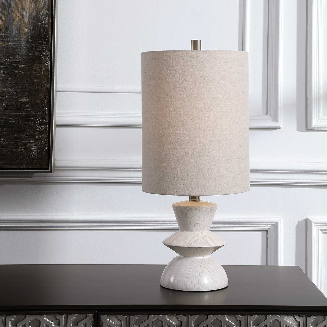 American Home Furniture Uttermost Stevens Bleached Wood Buffet Lamp