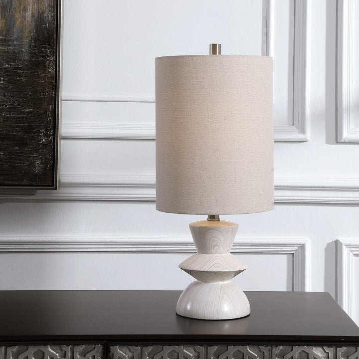 American Home Furniture Uttermost Stevens Bleached Wood Buffet Lamp