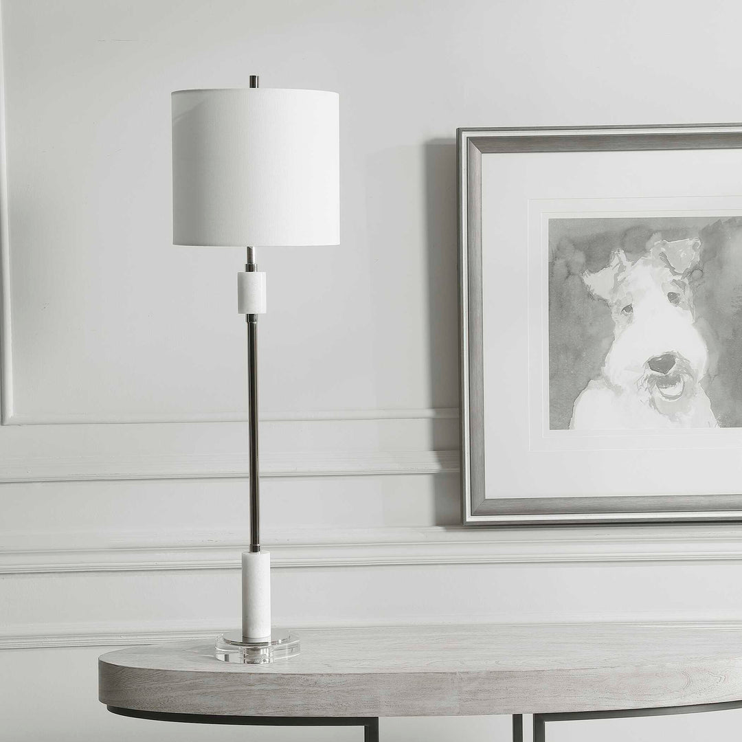 American Home Furniture Uttermost Sussex Nickel Buffet Lamp