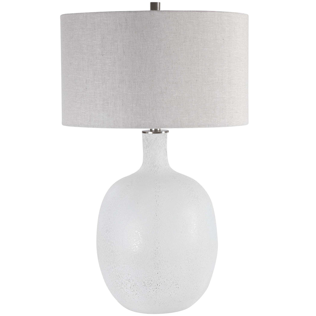 American Home Furniture Uttermost Whiteout Mottled Glass Table Lamp