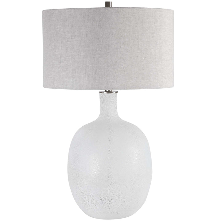 American Home Furniture Uttermost Whiteout Mottled Glass Table Lamp