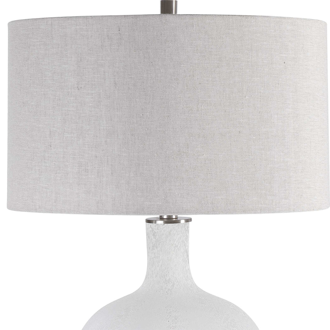American Home Furniture Uttermost Whiteout Mottled Glass Table Lamp