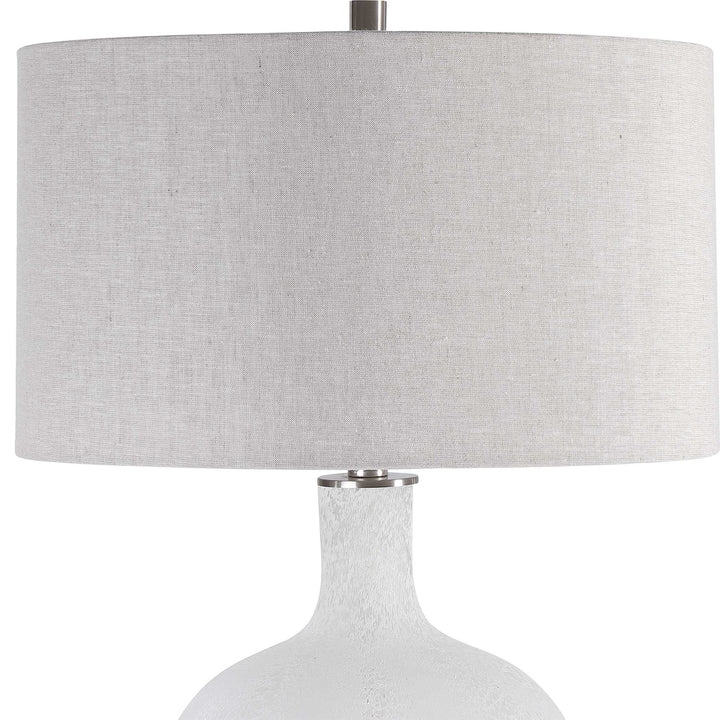 American Home Furniture Uttermost Whiteout Mottled Glass Table Lamp