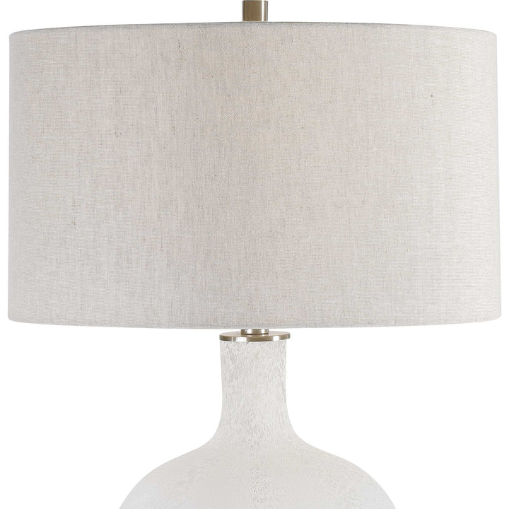 American Home Furniture Uttermost Whiteout Mottled Glass Table Lamp