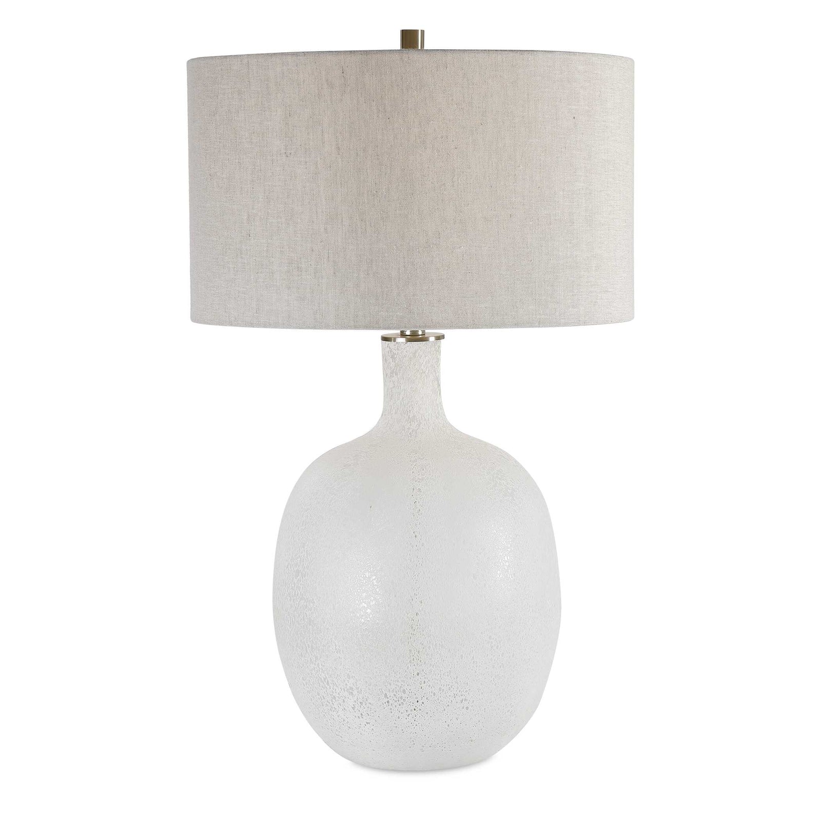 American Home Furniture Uttermost Whiteout Mottled Glass Table Lamp