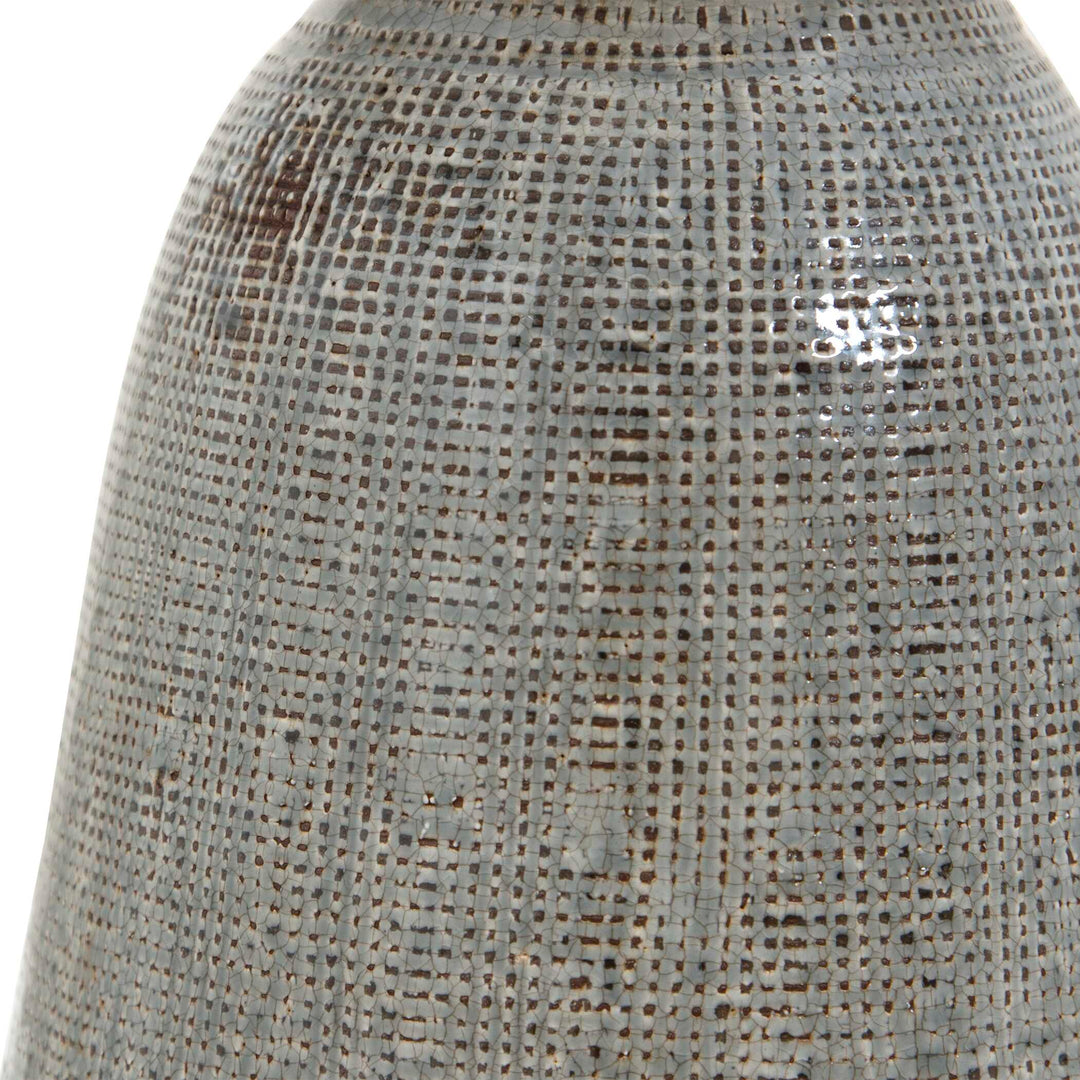 American Home Furniture Uttermost Monacan Gray Textured Table Lamp
