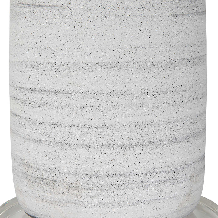 American Home Furniture Uttermost Levadia Matte White Table Lamp