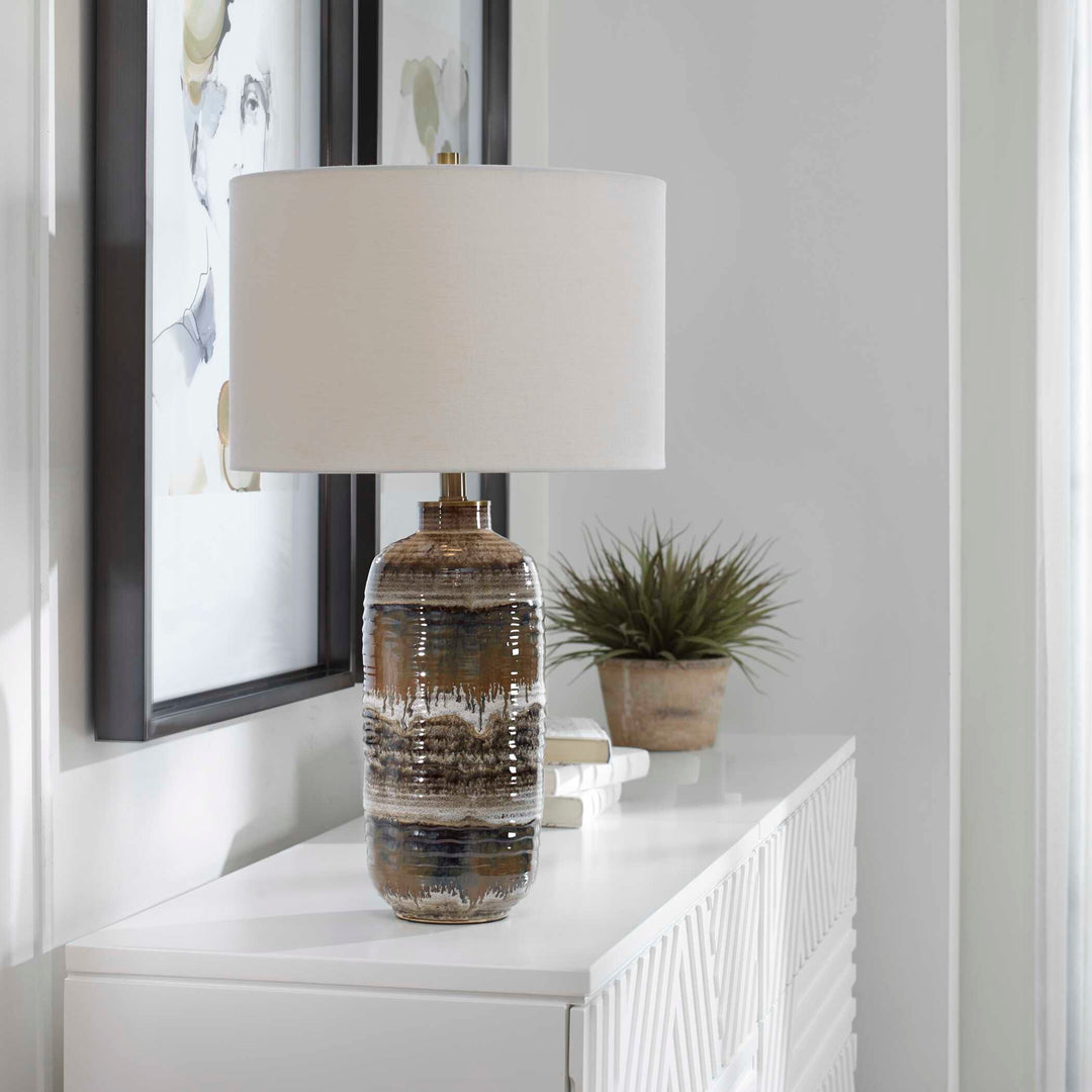 American Home Furniture Uttermost Roan Artesian Table Lamp