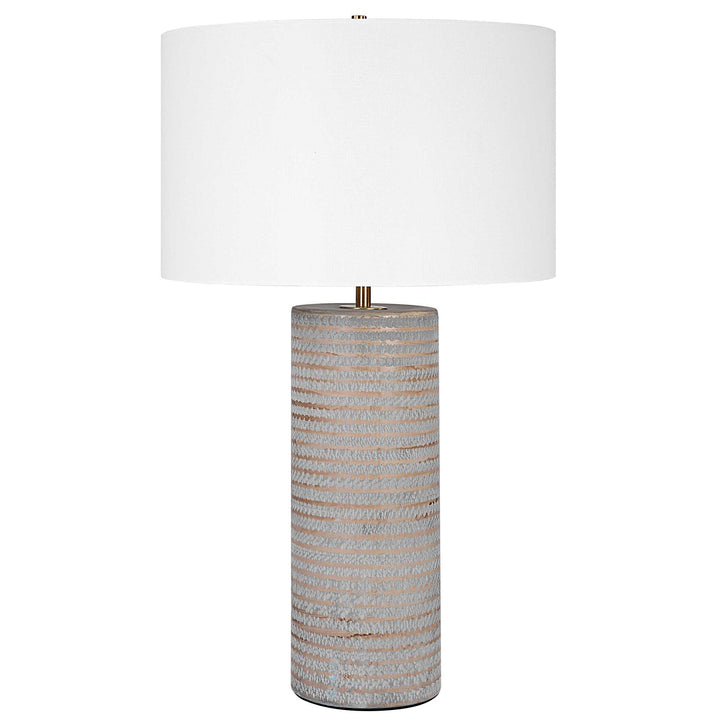 American Home Furniture Uttermost Monolith Gray Table Lamp