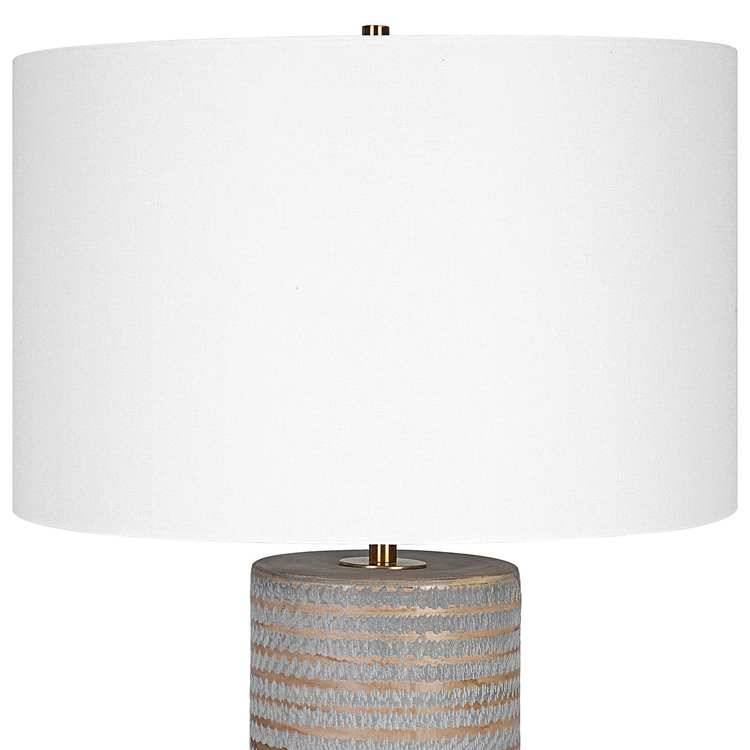 American Home Furniture Uttermost Monolith Gray Table Lamp