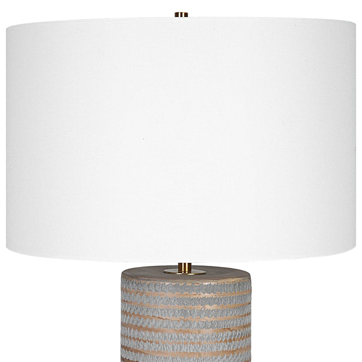 American Home Furniture Uttermost Monolith Gray Table Lamp