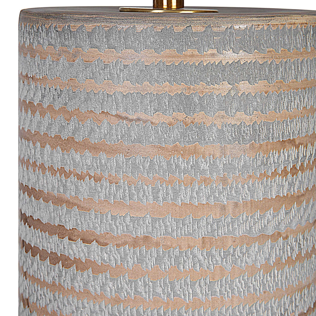 American Home Furniture Uttermost Monolith Gray Table Lamp