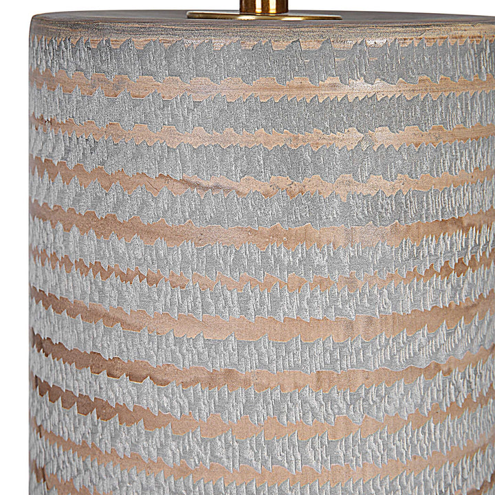 American Home Furniture Uttermost Monolith Gray Table Lamp