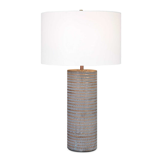 American Home Furniture Uttermost Monolith Gray Table Lamp