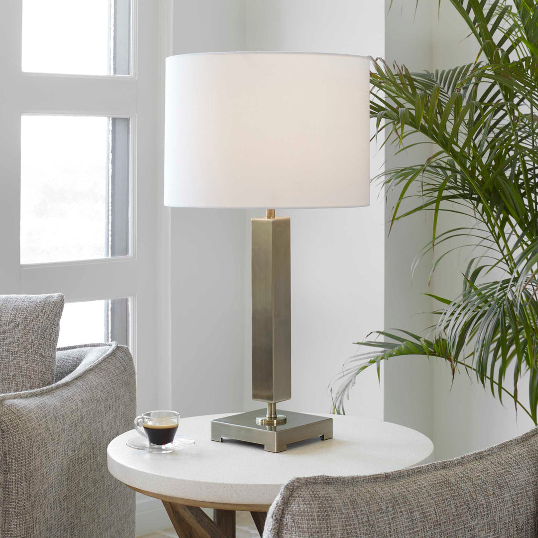 American Home Furniture Uttermost Duomo Brass Table Lamp