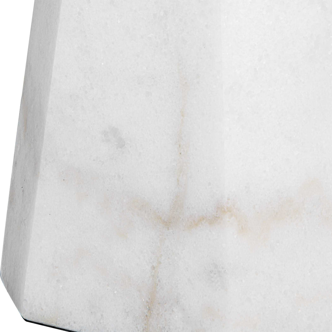American Home Furniture Uttermost Citadel White Marble Table Lamp