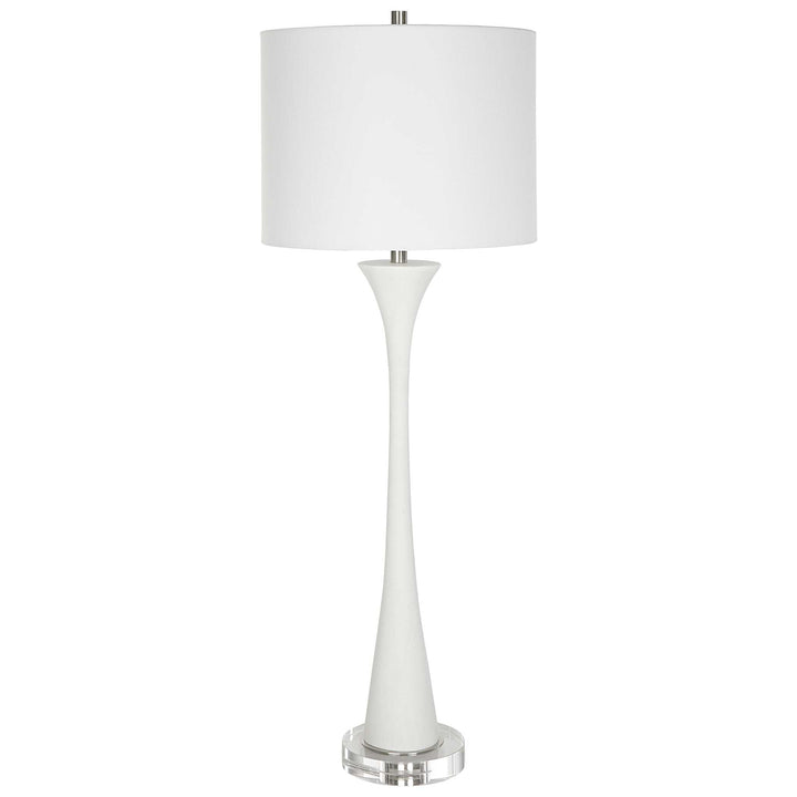 American Home Furniture Uttermost Fountain White Marble Buffet Lamp