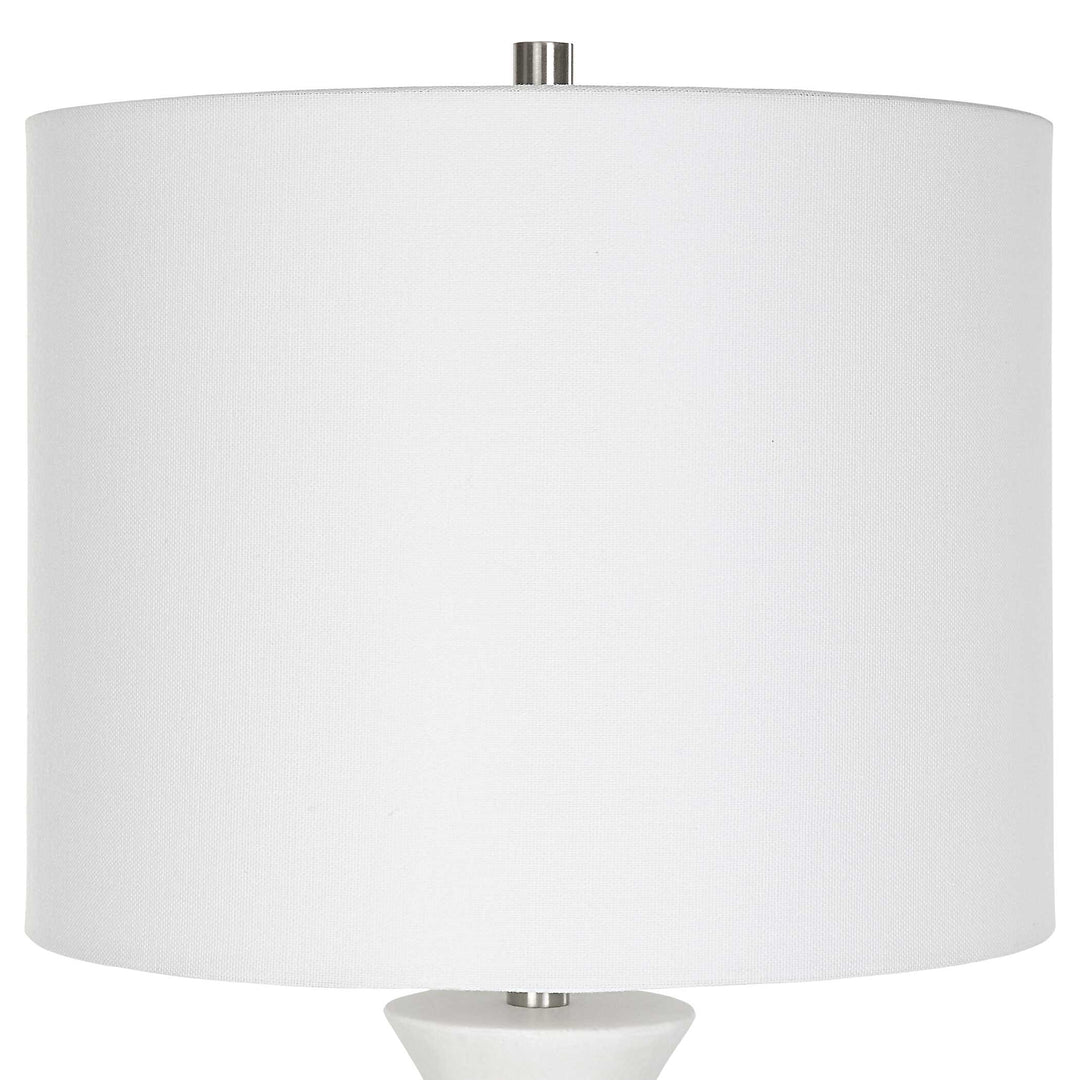 American Home Furniture Uttermost Fountain White Marble Buffet Lamp