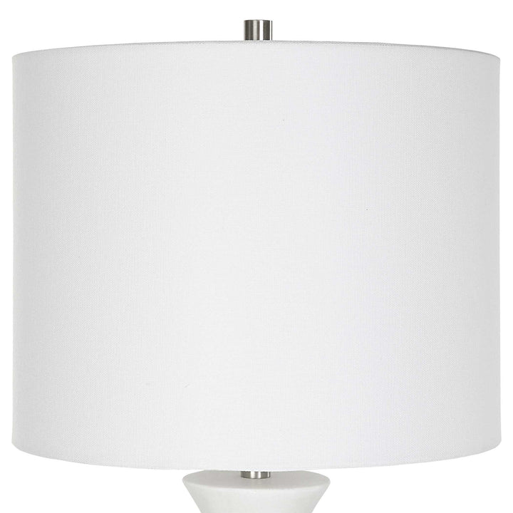 American Home Furniture Uttermost Fountain White Marble Buffet Lamp