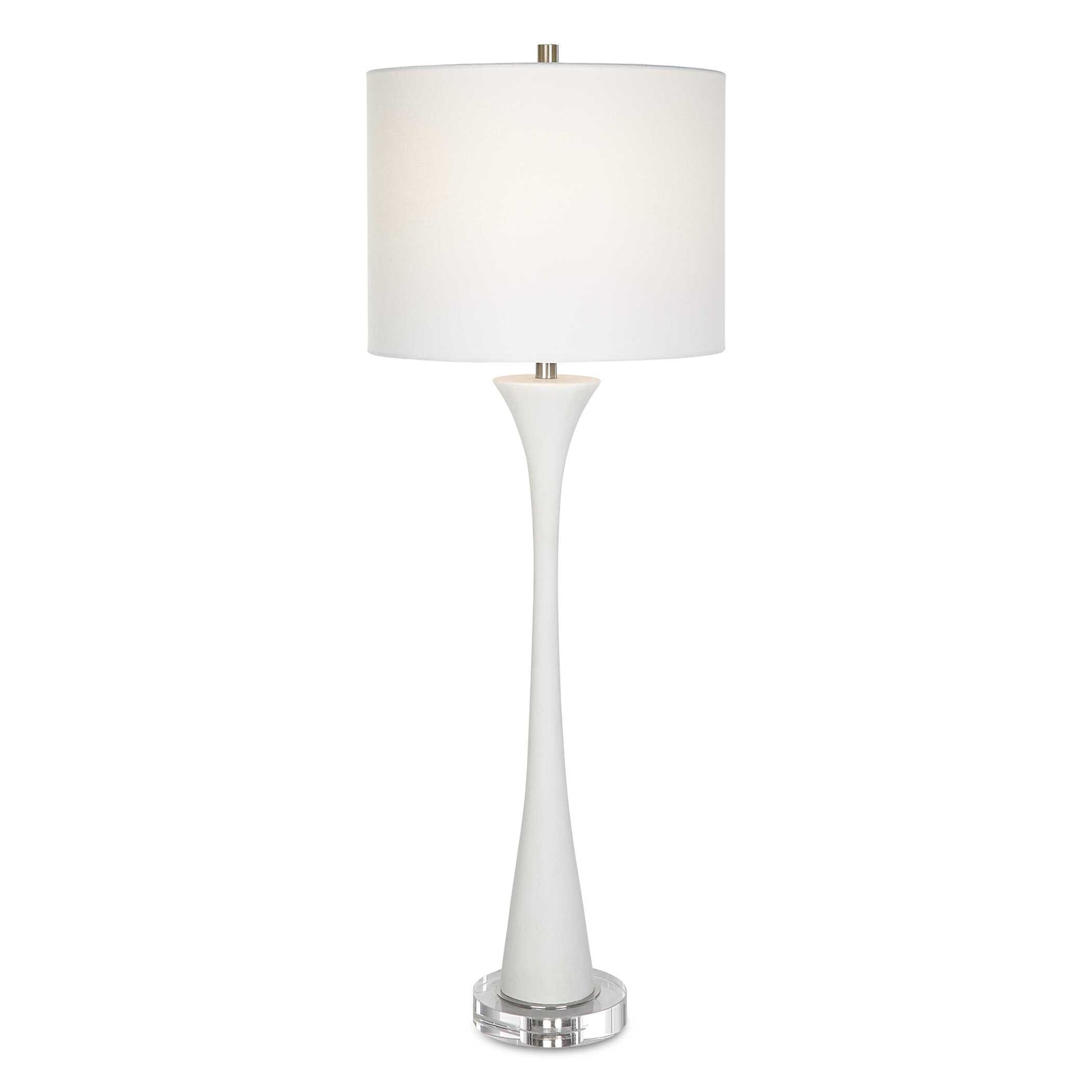American Home Furniture Uttermost Fountain White Marble Buffet Lamp