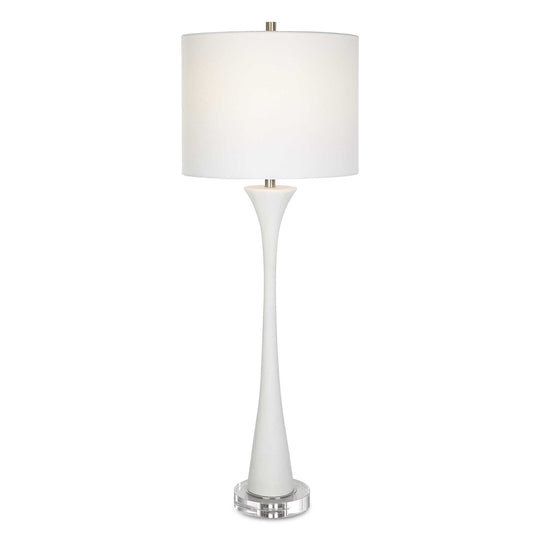 American Home Furniture Uttermost Fountain White Marble Buffet Lamp