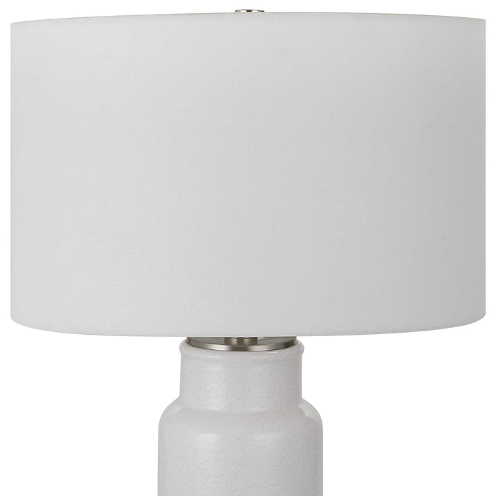 American Home Furniture Uttermost Albany White Farmhouse Table Lamp