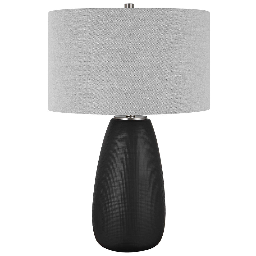 American Home Furniture Uttermost Twilight Satin Black Table Lamp
