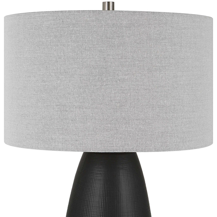 American Home Furniture Uttermost Twilight Satin Black Table Lamp