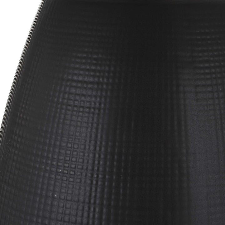 American Home Furniture Uttermost Twilight Satin Black Table Lamp