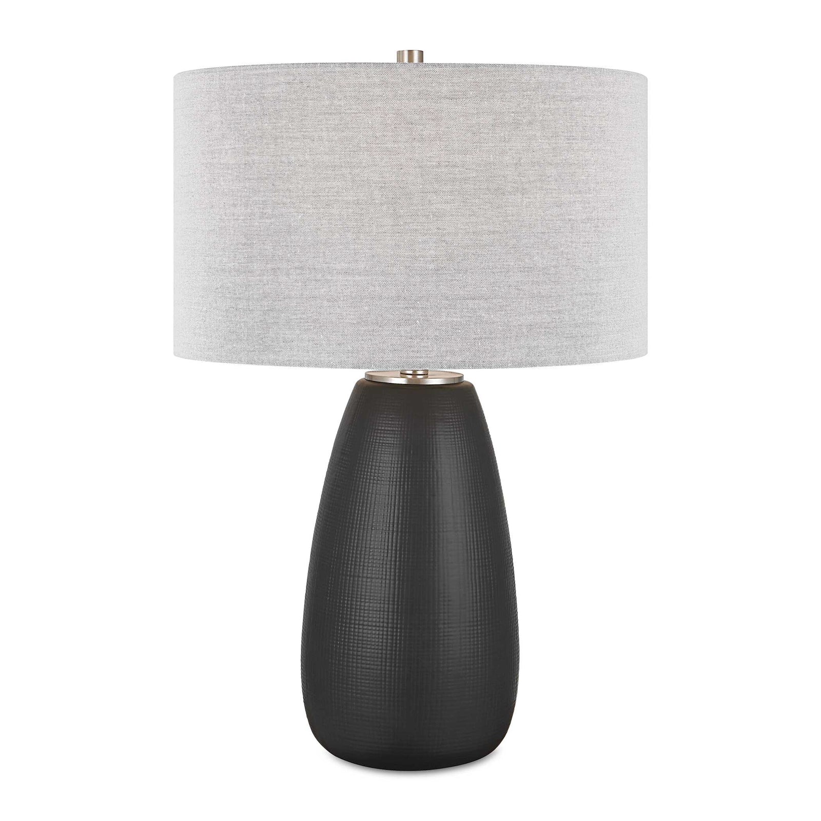 American Home Furniture Uttermost Twilight Satin Black Table Lamp