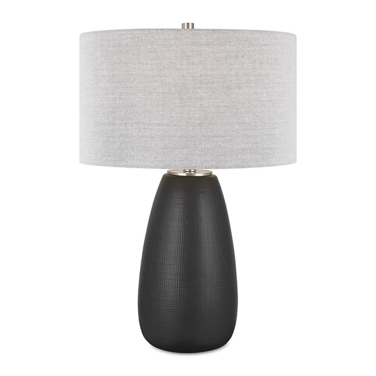 American Home Furniture Uttermost Twilight Satin Black Table Lamp