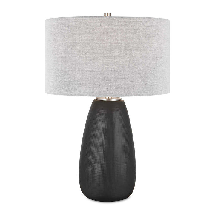 American Home Furniture Uttermost Twilight Satin Black Table Lamp