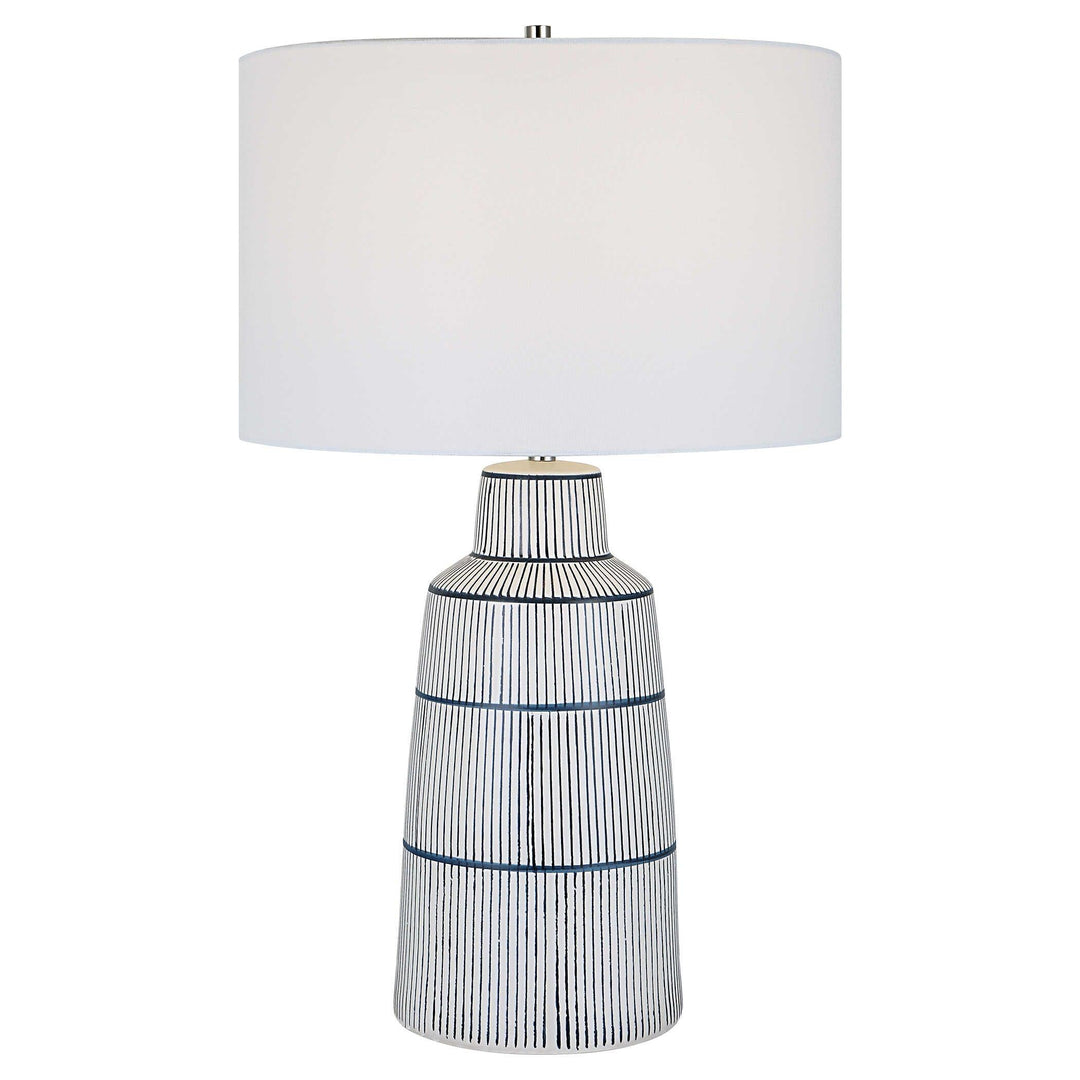 Breton Nautical Stripe Table Lamp - AmericanHomeFurniture