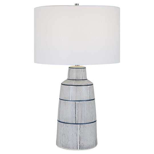 American Home Furniture Uttermost Breton Nautical Stripe Table Lamp