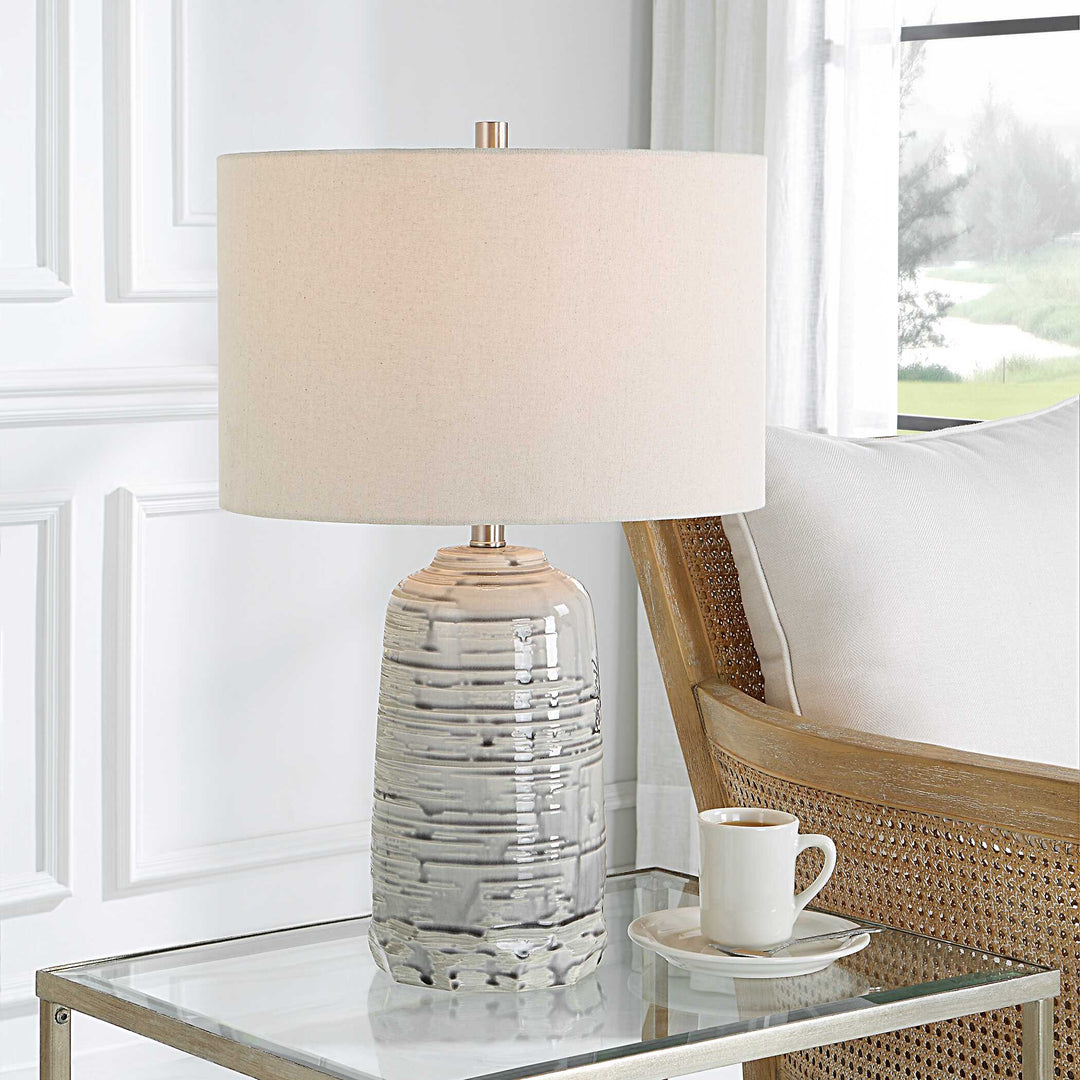 American Home Furniture Uttermost Cyclone Ivory Table Lamp