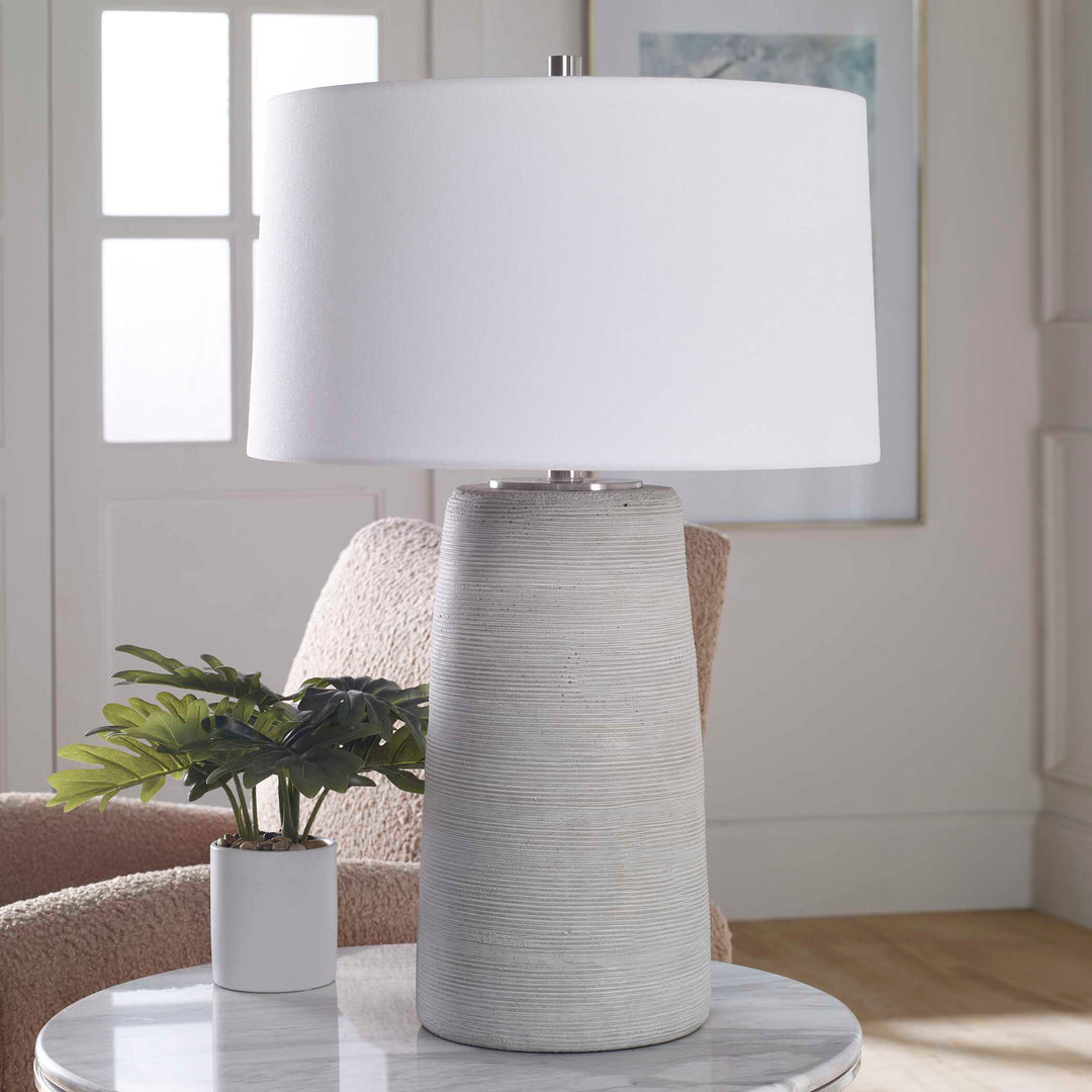 American Home Furniture Uttermost Mountainscape Ceramic Table Lamp
