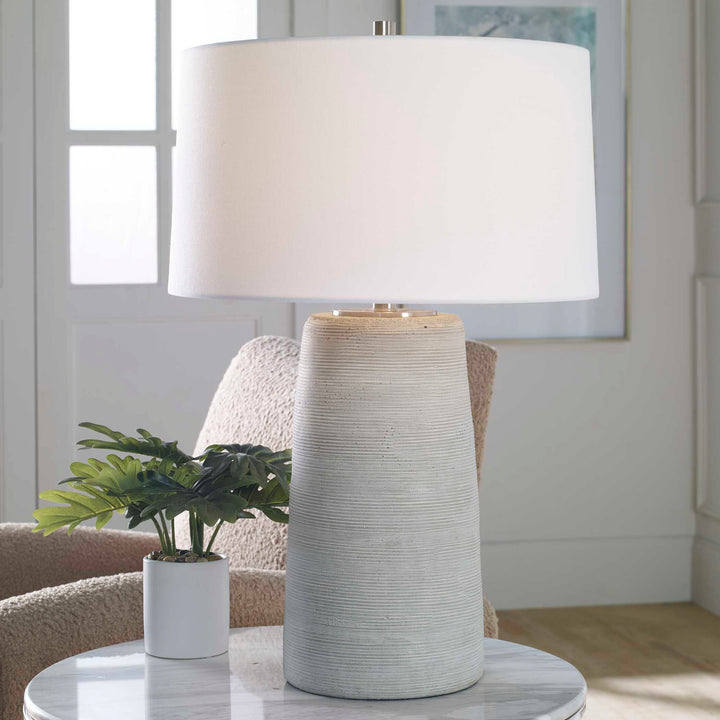 American Home Furniture Uttermost Mountainscape Ceramic Table Lamp