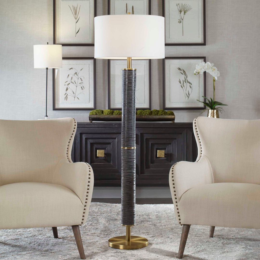 American Home Furniture Uttermost Summit Rustic Floor Lamp