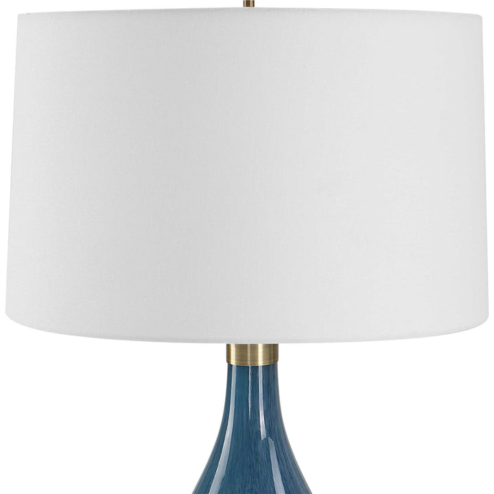 American Home Furniture Uttermost Riviera Art Glass Table Lamp