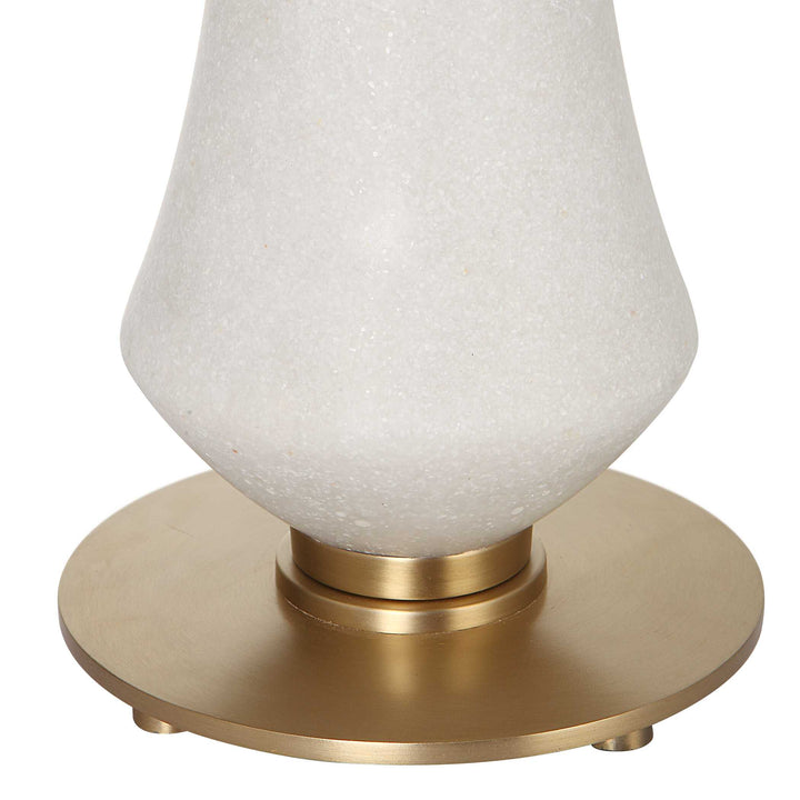 American Home Furniture Uttermost Marille Ivory Stone Table Lamp
