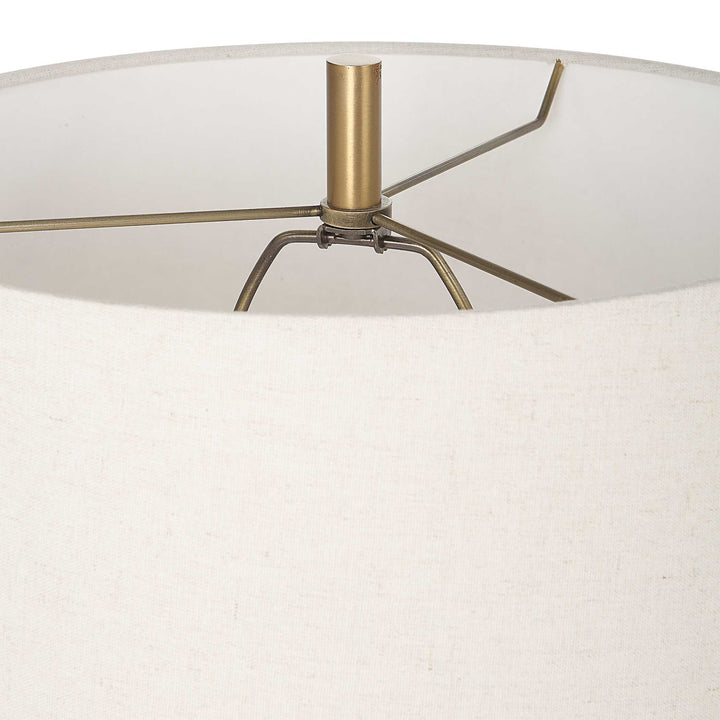 American Home Furniture Uttermost Marille Ivory Stone Table Lamp