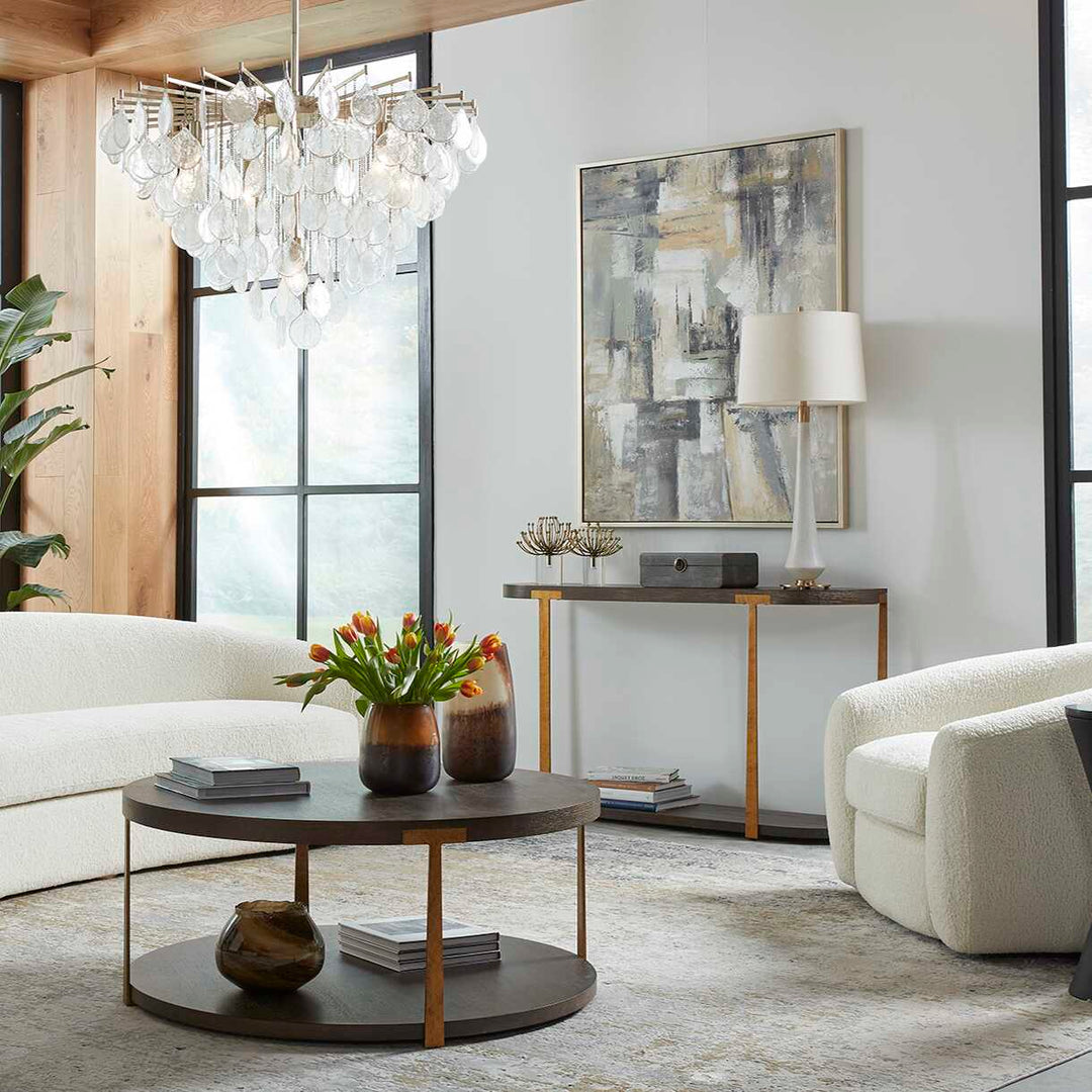 American Home Furniture Uttermost Marille Ivory Stone Table Lamp