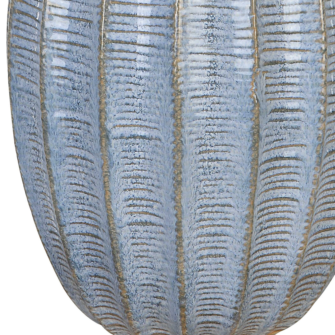 American Home Furniture Uttermost Veston Blue Glaze Table Lamp