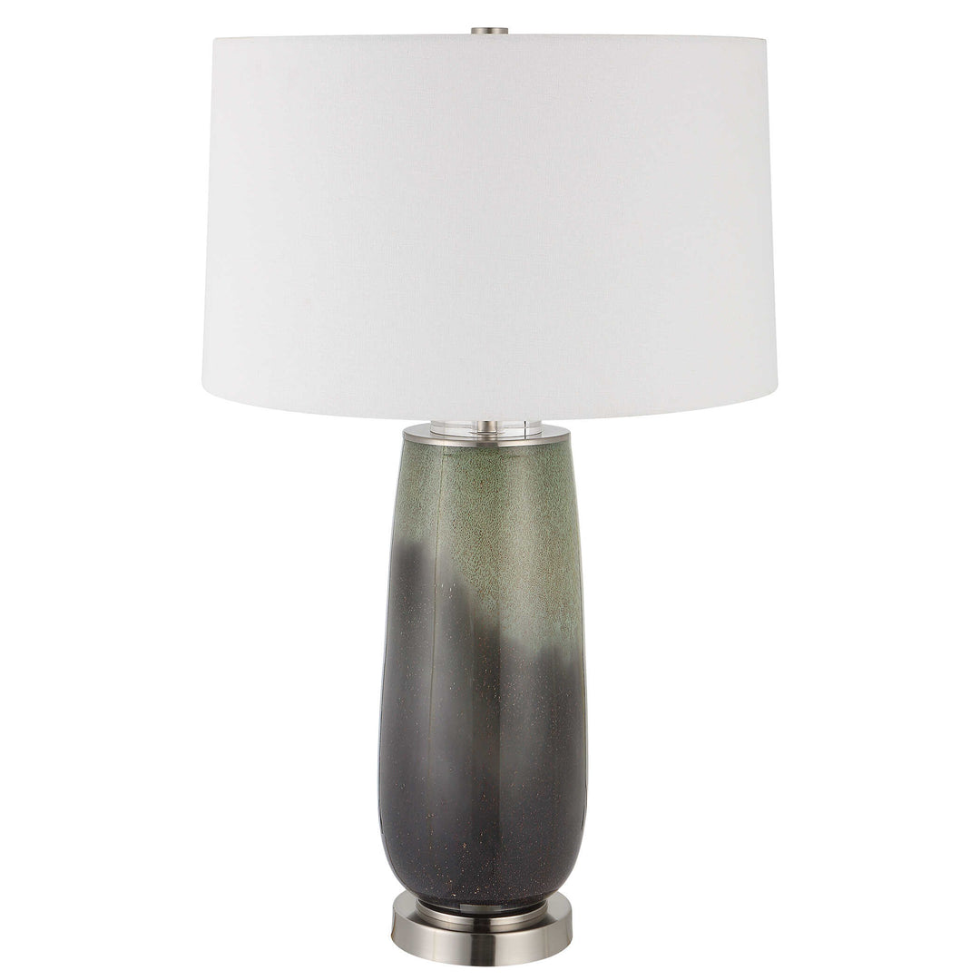 American Home Furniture Uttermost Campa Gray-Blue Table Lamp