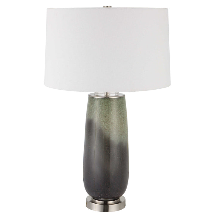 American Home Furniture Uttermost Campa Gray-Blue Table Lamp