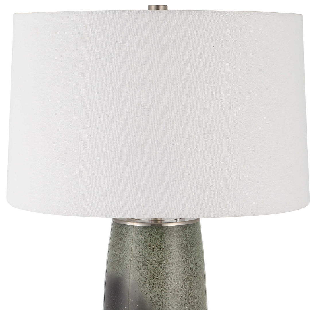 American Home Furniture Uttermost Campa Gray-Blue Table Lamp